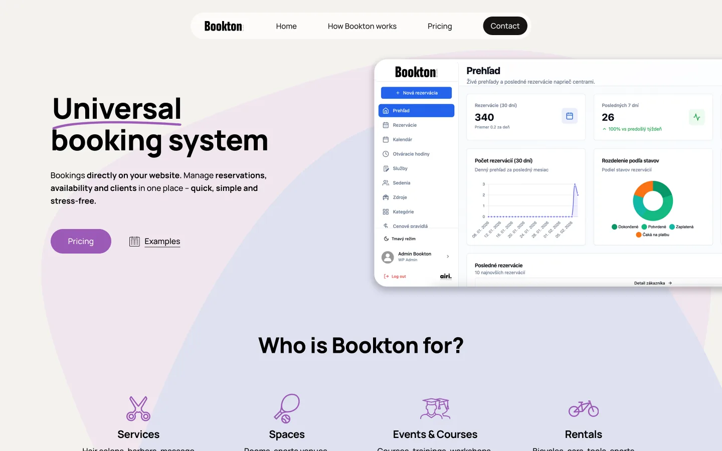 The Bookton homepage